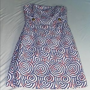 Vineyard Vines Strapless Starfish Dress